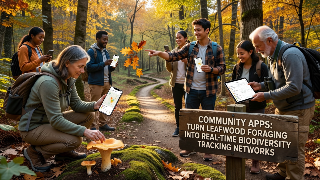 Community Apps Turn Leafwood Foraging into Real-Time Biodiversity Tracking Networks