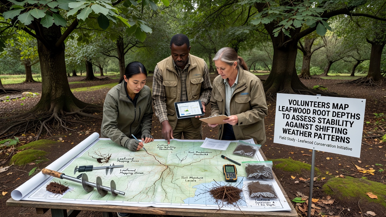 Volunteers Map Leafwood Root Depths to Assess Stability Against Shifting Weather Patterns